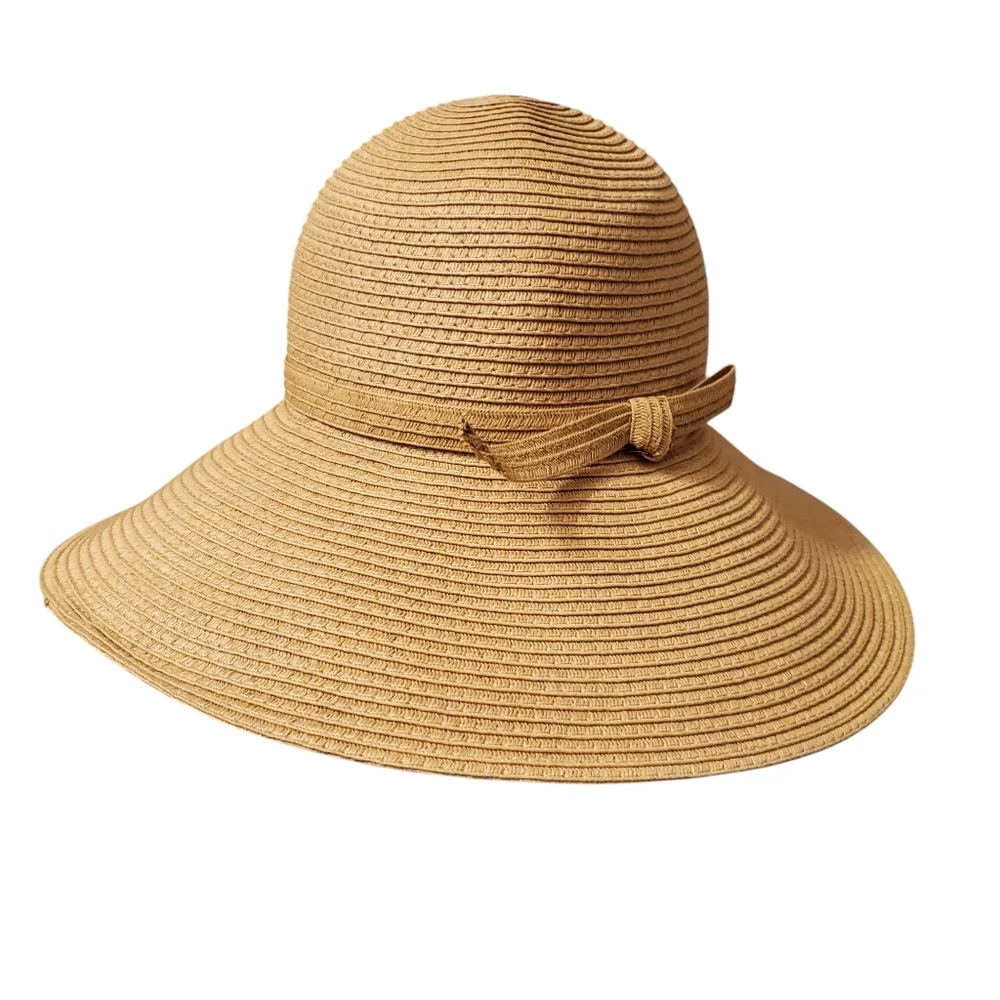 Nordstrom Large Brim Packable Tan Sun Hat
